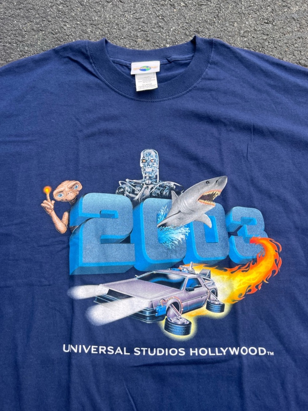 Vintage Universal Studios Hollywood 2003 Graphic Tee - Navy